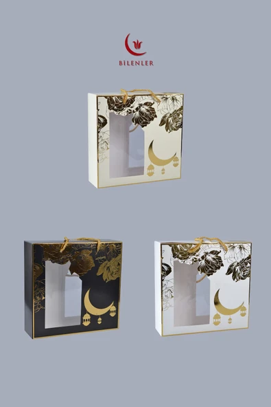 Özel Kutulu Hediyelik Lüks Kadife Dokuma Seccade ve Kristal Tesbih Seti - Resim 5