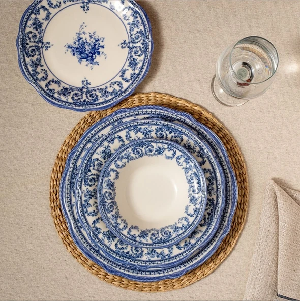 Fecra Majestic Blue 24 Parça Yemek Takımı - 6