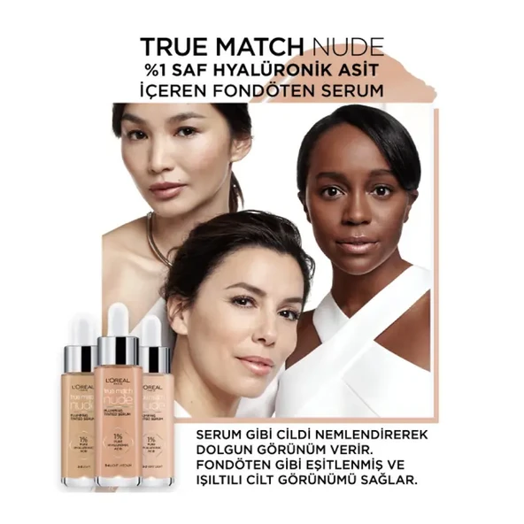 Loreal Paris True Match Nude Fondöten Serum 2-3 Light - 4