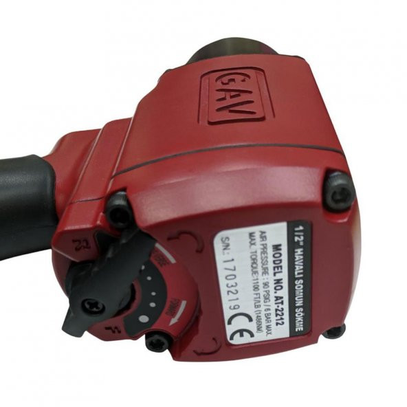 GAV AT-2212 Havalı Somun Sıkma Tabancası 1/2" - 3