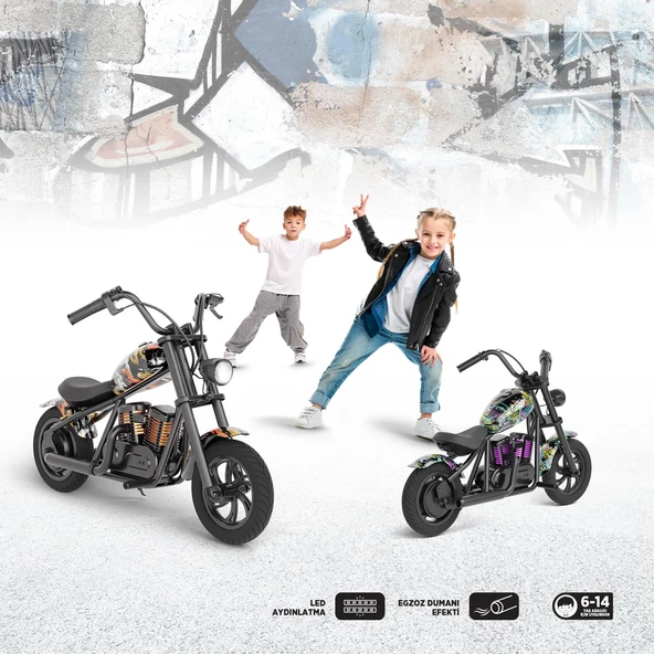 Corby Jetty 300 R240X Pro Elektrikli Mini Çocuk Motoru 160W Turuncu - 4