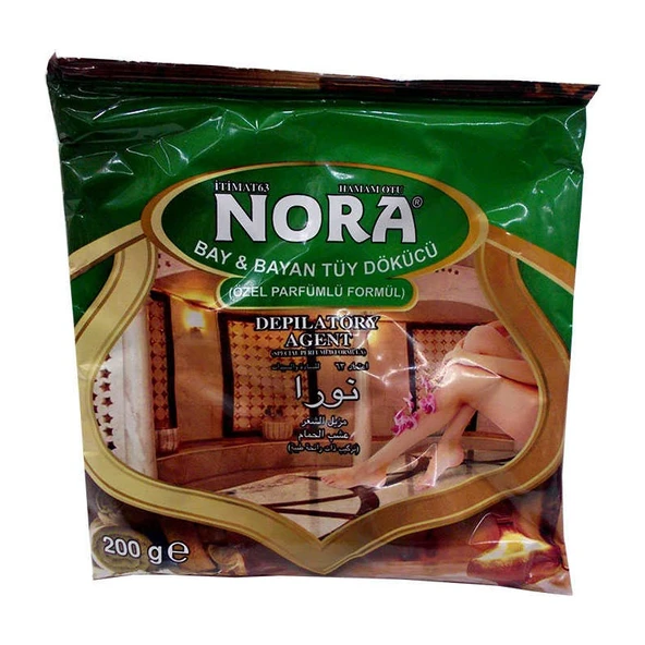 Nora Tüy Dökücü Toz Hamam Otu Bay Bayan Tkrb.170-200 Gr X 2 Paket - 1