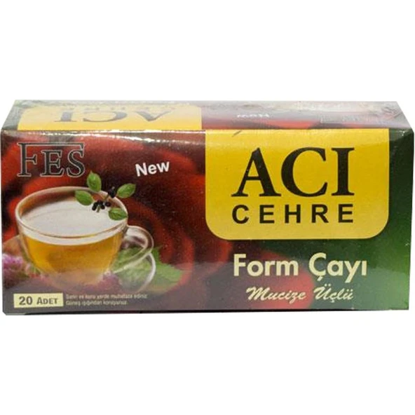 FES Acı Cehre Form Çayı 20'li Süzen Poşet Fes - 1