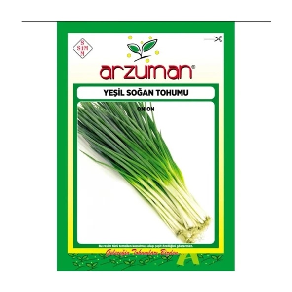 Arzuman 4 Adet Arzuman Sebze Yeşil Soğan Tohum 10 gr ürün görseli