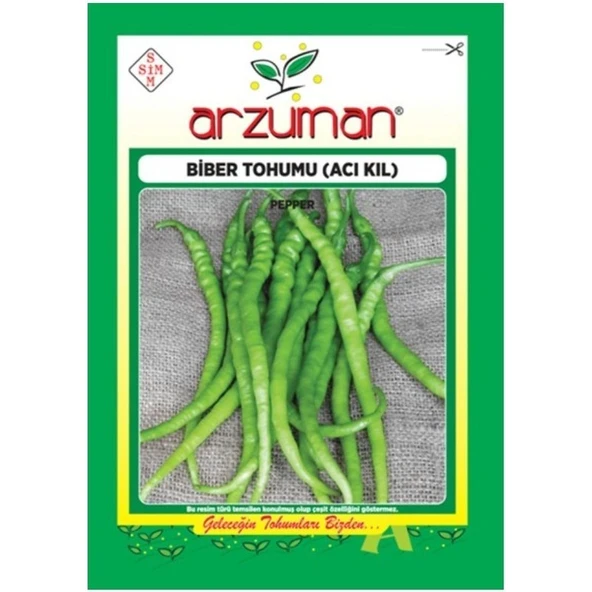 Arzuman Sebze Acı Sivri Kıl Biber Tohumu ürün görseli