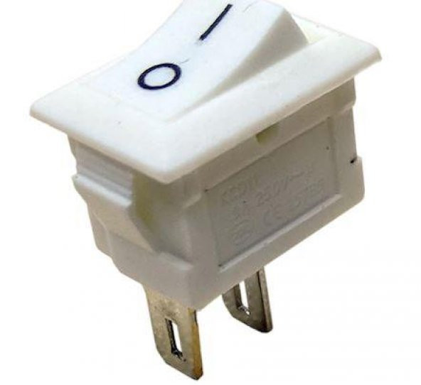 IC-125B Beyaz Mini Işıksız Anahtar On/Off Switch 2P