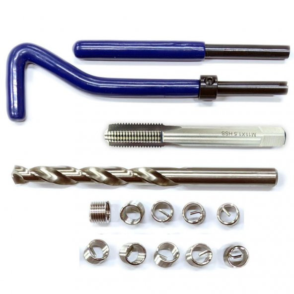 Vcoil Metrik 11 Diş Tamir Takımı 1.5 Diş (M11x1.5 Helicoil Set)