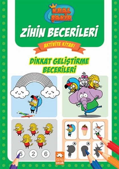 Dikkat Geliştirme Becerileri - Kral Şakir Zihin Becerileri Aktivite Kitabı ürün görseli