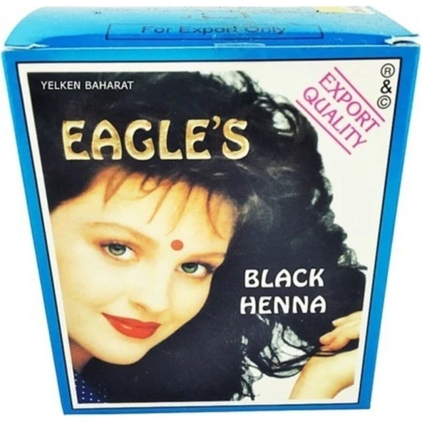 Eagles Eagle's Siyah Hint Kınası 6'Lı Paket Black Henna - 1