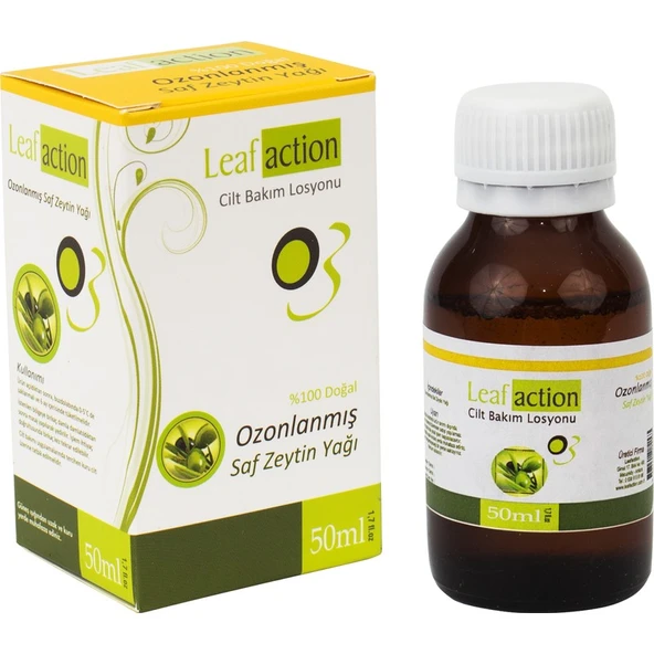 Leaf Action Ozon Yağı Ozonlanmış Zeytin Yağı 50 ml - 1