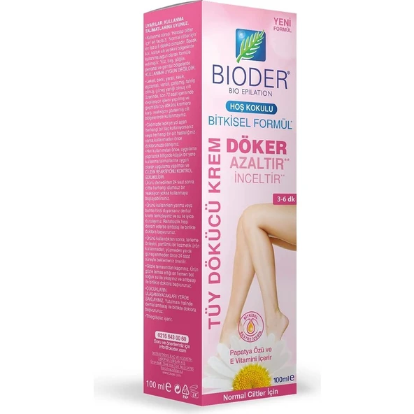 Bioder Kadınlara Özel Normal Ciltler Için Tüy Dökücü Krem 100 ml ürün görseli