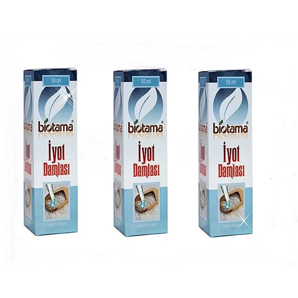 Biotama Iyot Damlası 50 ml x 3 Adet - 1