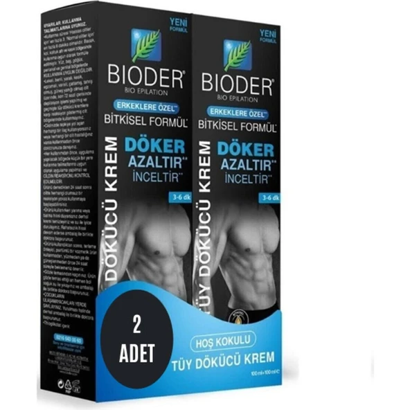 Bioderm Erkek Tüy Dökücü Krem 100 + 100 ml - Bioder . Mustore . ürün görseli