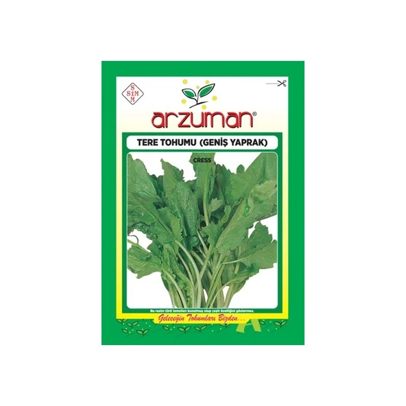 Arzuman Bahceziraat Arzuman Tere Otu Sebze Tohum Geniş Yaprak 25 gr ürün görseli