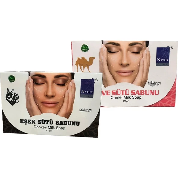 Naturclay Natur Doğal Eşek Sütü ve Deve Sütü Sabunu