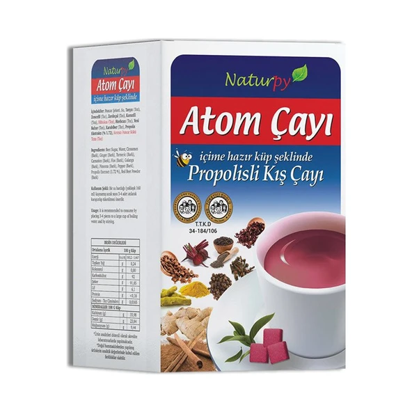 Naturpy Propolisli Atom Çayı 150 gr Doğal Bitki Karışımı Ferahlatıcı Lezzet ürün görseli