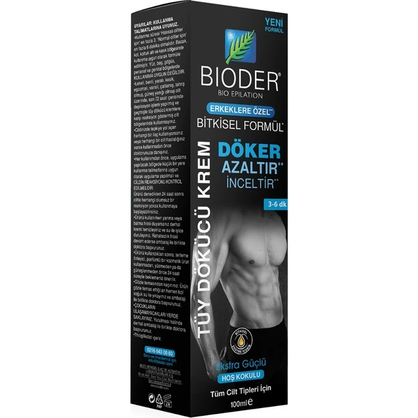 Bioder Erkeklere Özel Tüy Dökücü Krem 100 ml - 1