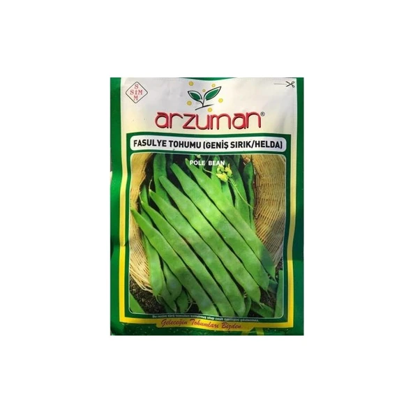 Arzuman Geniş/sırık Helda Fasulye Tohumu 50 G ürün görseli
