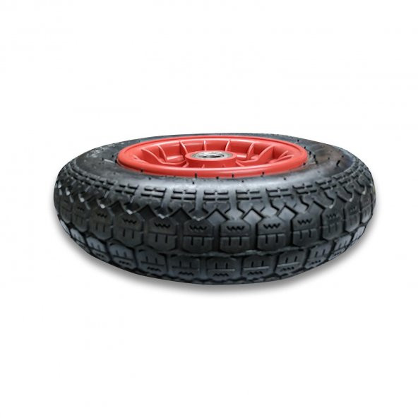 Rulmanlı Şişme Tekerlek - Plastik Jantlı - 330x90mm - 142Kg - 3