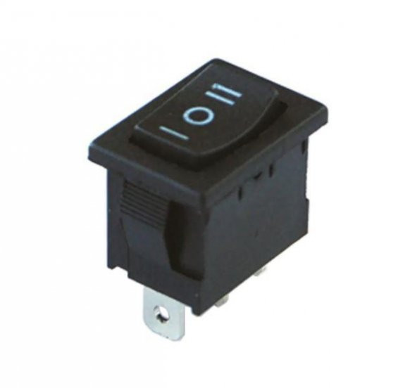 IC-123 Siyah Işıksız Anahtar On/Off/On Switch 3P