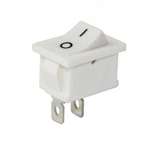 IC-120B Beyaz Mini Işıksız Anahtar On/Off Switch 2P
