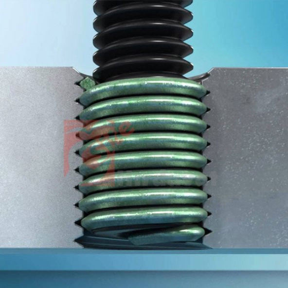 V-Coil M12x1.75 Helicoil Yay 3D (Yay Kapalı Uzunluğu 30mm) - 100 Adet - 2