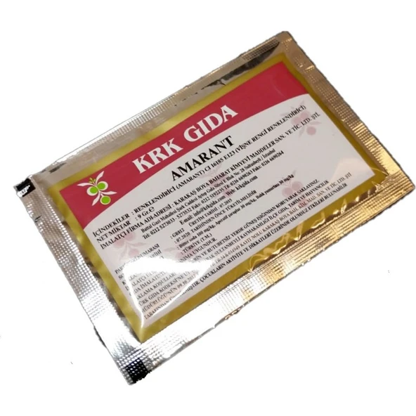 Krk Kırmızı Toz Gıda Boyası 9 Gr - 1