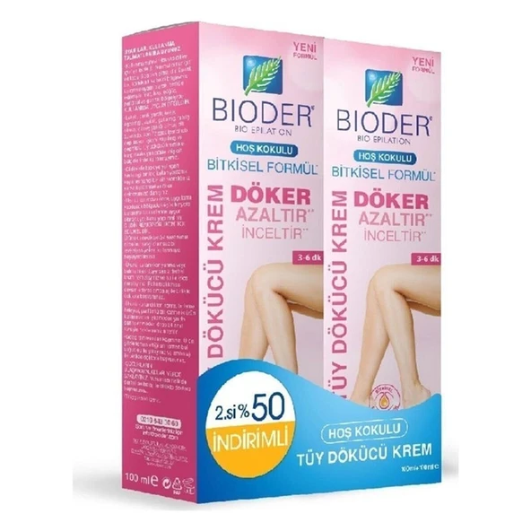 Bioder Normal Ciltler İçin Tüy Dökücü Krem 100 ml 2'li Paket - 1