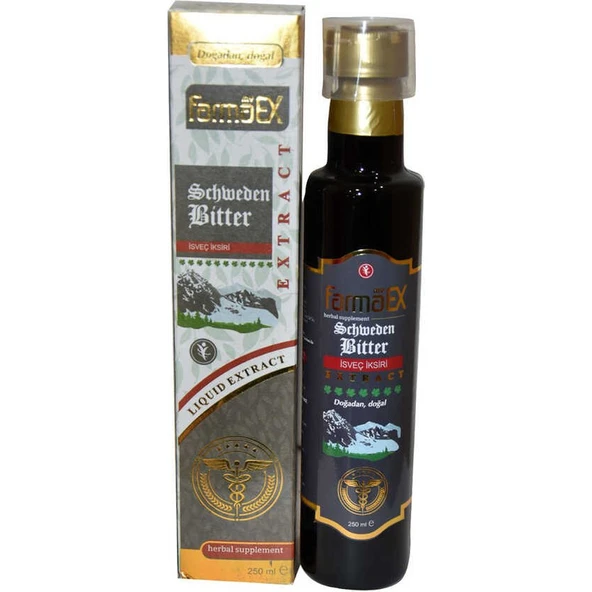 Farmaex İsveç Şurubu Bitkisel Ekstrakt Alkolsüz 250 ml ürün görseli