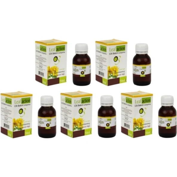 Leaf Action Ozon Yağı Ozonlanmış Kantaron Yağı 50 ml x 5 Adet - 1
