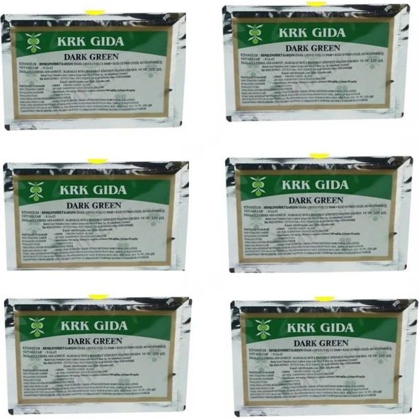 Krk Gıda Boyası 6 Adet Yeşil 6x9 Gr. ürün görseli