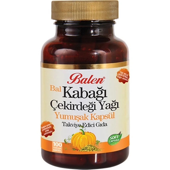Balen Bal Kabağı Çekirdeği Yağı 1380 Mg 100 Yumuşak Kapsül ürün görseli