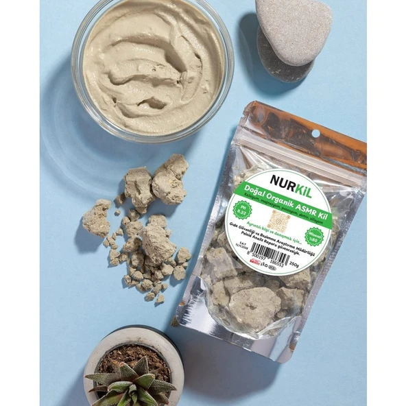 Nurkil Yenilebilir Kil 500 gr Yenilebilir Yüksek Mineralli Ham Işlenmemiş Doğal Yeşil Kil Asmr ürün görseli