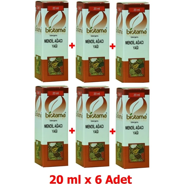 Biotama Mendil Ağacı Yağı 20 ml x 6 Adet ürün görseli