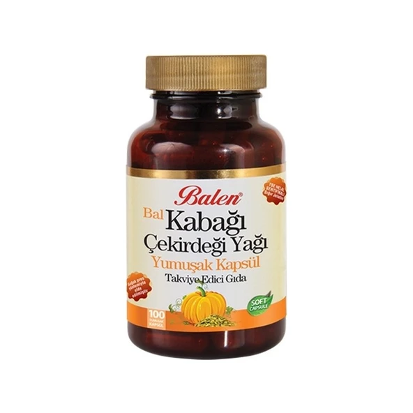 Balen Bal Kabağı Çekirdeği Yağı Yumuşak Kapsül 1380 Mg* 100 ürün görseli