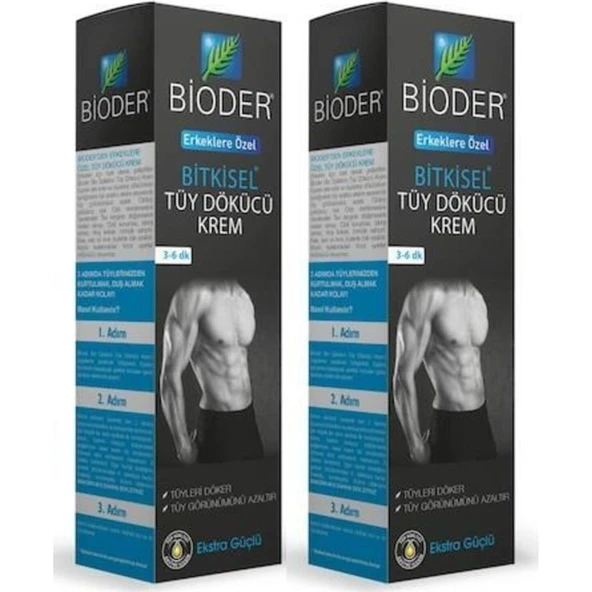 Bioder Bitkisel Tüy Dökücü Krem Erkeklere Özel 100 ml x 2 Adet ürün görseli