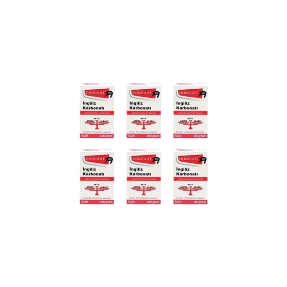 Dermolife Ingiliz Karbonatı 6 x 100 gr ürün görseli
