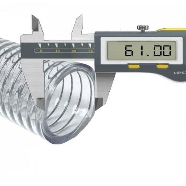 Şeffaf Telli Hortum - 50mm (2") (5mt) - 2