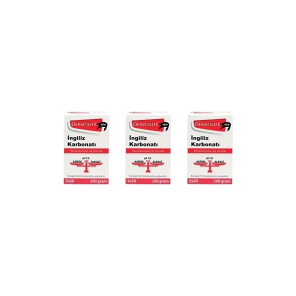 Dermolife Ingiliz Karbonatı 3 x 100 gr - 1