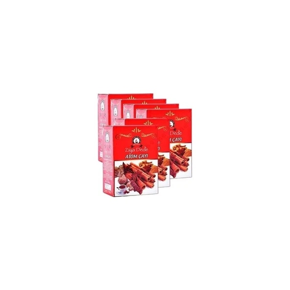 Ziya Dede Atom Çayı 6 Kutu Doğal Bileşenli Özel Aromalı Rahatlatıcı Ferahlatıcı Bitki Çayı - 1