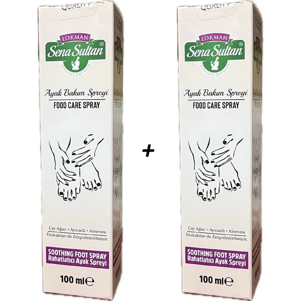 Lokman Sena Sultan Ayak Bakım Spreyi/ Foot Care Sprey 100 ml 2 Adet - 1
