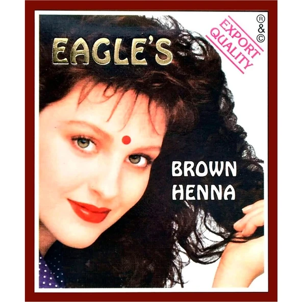 Eagles Hint Kınası Saç Boyası Kahverengi - Brown Henna - 1