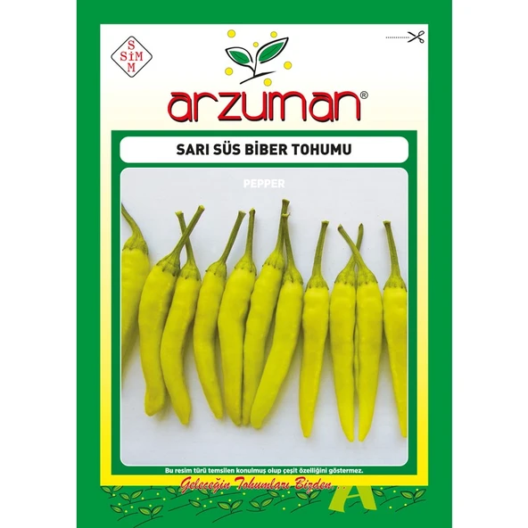 Arzuman Sarı Süs Biber Tohumu (Aşağı Bakan) 5 Gram ürün görseli