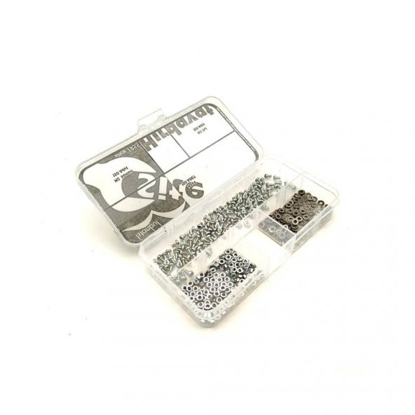M2x4 YSB Vida Somun ve Pul Seti, 450 Parça - 4