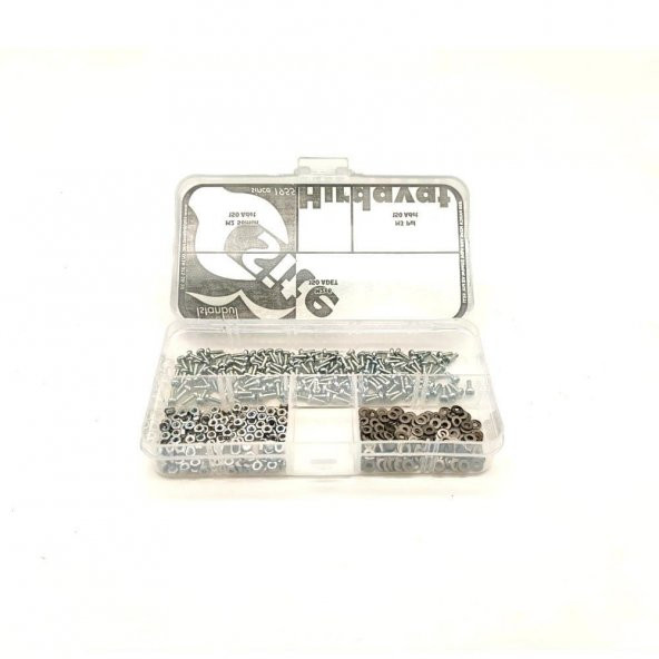 M2x6 YSB Vida Somun ve Pul Seti, 450 Parça - 5