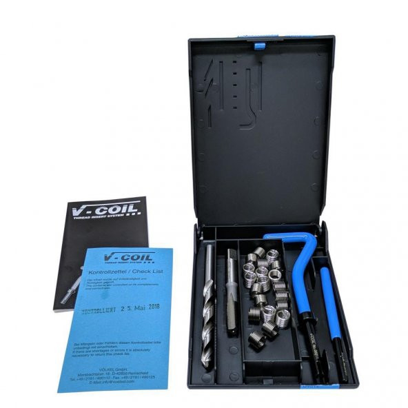 V-Coil M16x2.5 Helicoil Seti Diş Tamir Takımı