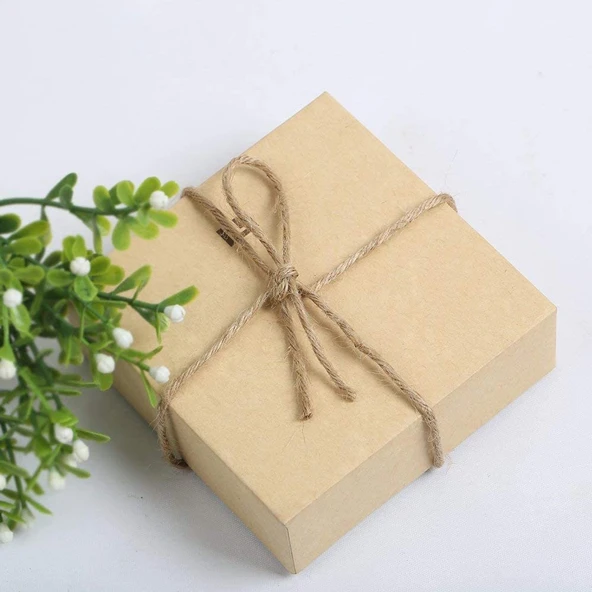 Jütburada Bej Jüt İplik 100 Metre 6 Adet Hasır İp Kırnap İp Doğal İp Çuval İp - 3