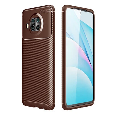Moby Shop Redmi Note 9 Pro 5G Kılıf Karekarbon Desenli Şık ve Dayanıklı Torvex Premium Silikon Kapak - 1