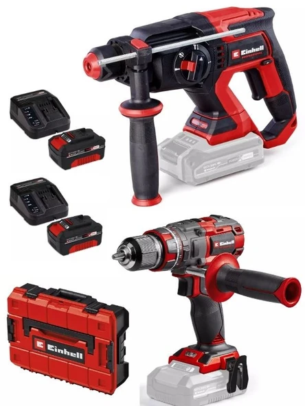 Einhell TP-HD 18/22 D li BL  Tp-cd 18/80 Matkap 2x4.0ah Akülü Kömürsüz Set ürün görseli