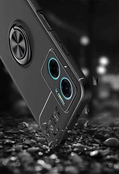 Moby Shop Huawei P30 Lite Ultra Koruma Sağlayan Stand Özellikli RingGuard Yüzüklü Silikon Kılıf - 2